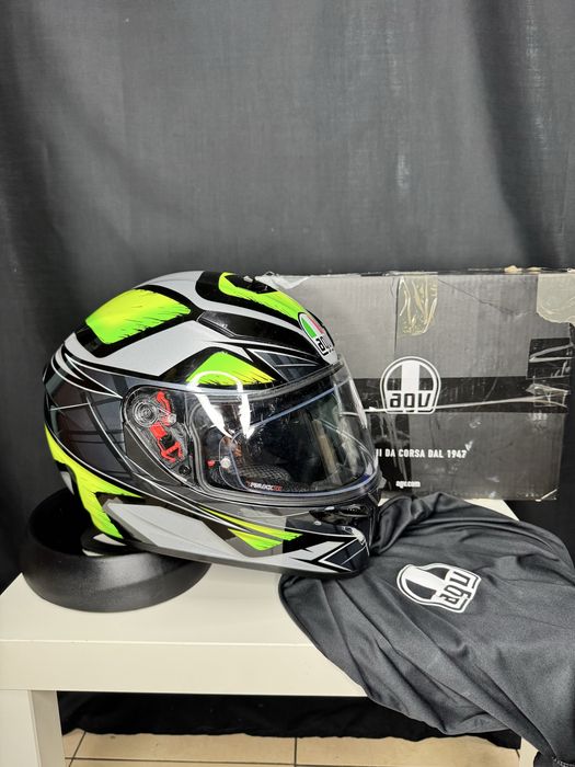 Kask Motocyklowy Agv ML K3-SV Green Sportowy Turystyczny Hjc Ls2 Shark Nolan Lazer