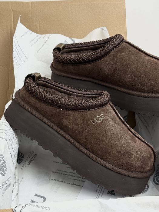 Уггі аг UGG tasman platform chocolate угі зимові на хутрі таз   Угі
