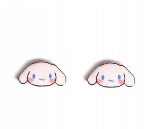 Cinnamoroll kolczyki dziecięce sztyfty wkręty Hello Kitty Sanrio