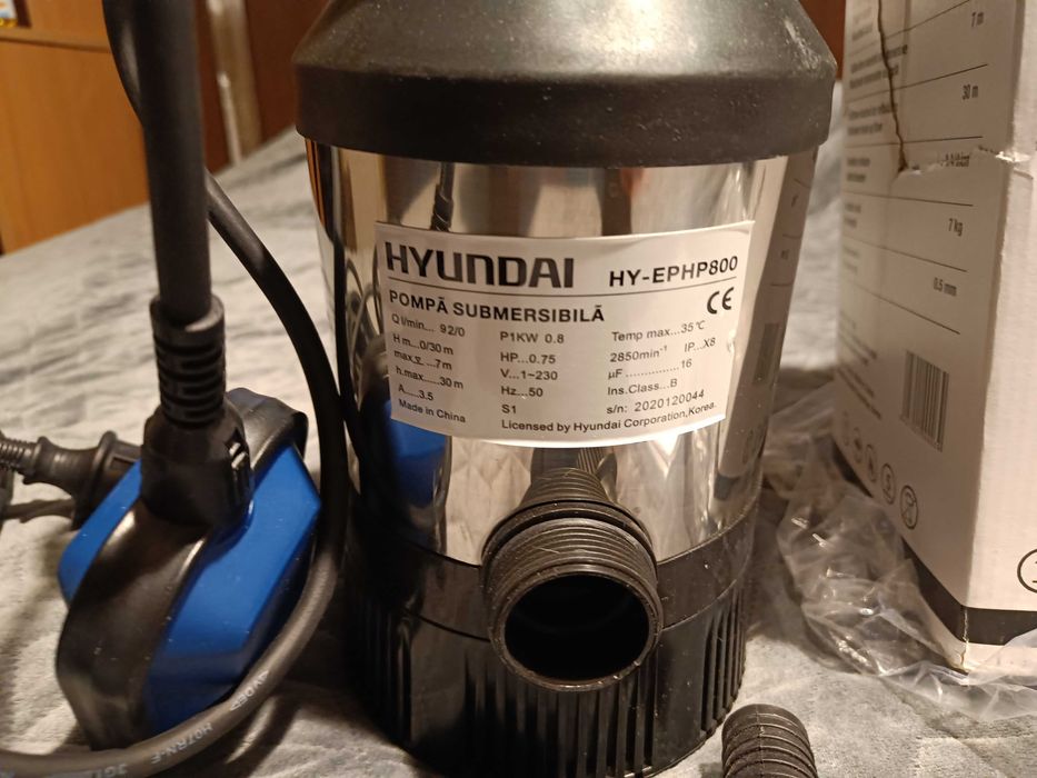 Hyundai Hy-Ephp800 pompa do wody inox nowa