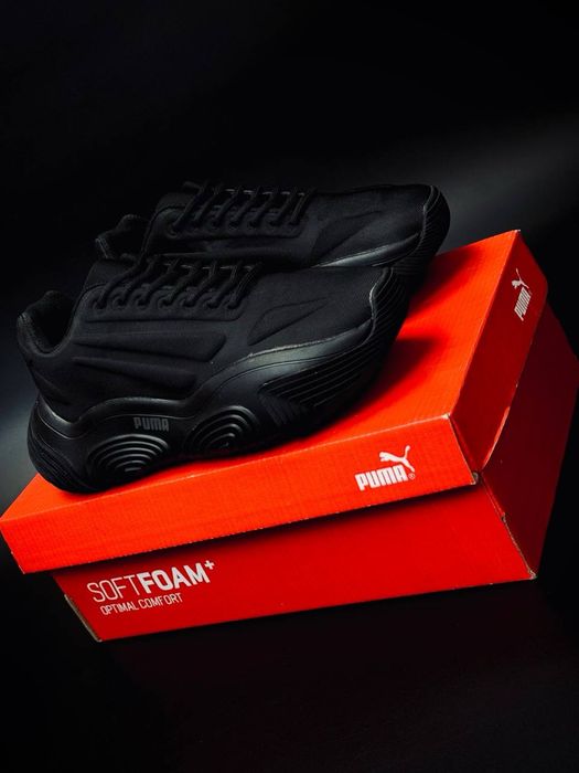 Черные женские красовки puma/ хит весны 2026/женские кожаные puma пума