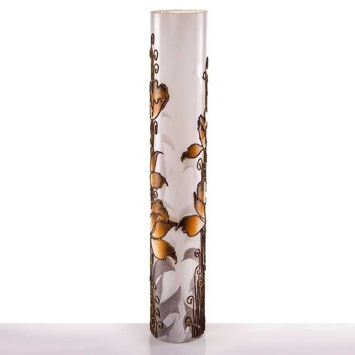 Ваза высокая 60 см с ручной росписью для веток, пампасной травы