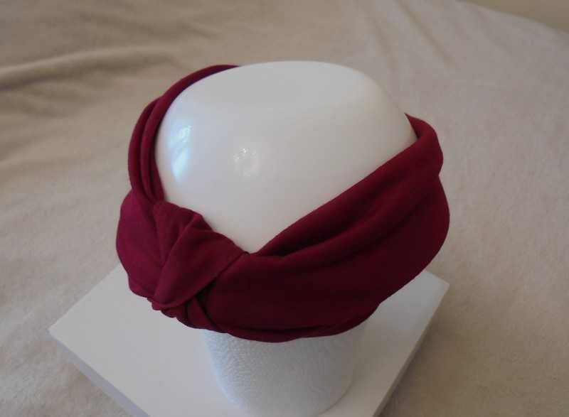 Opaska damska na głowę Bordowa roz. 56 – 59