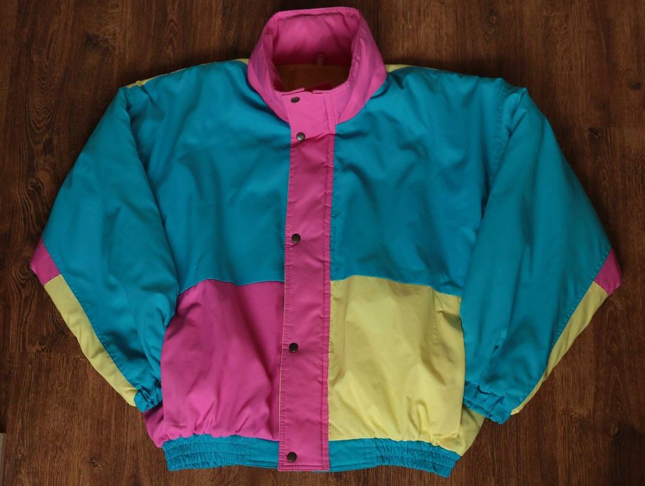 RARE KARL KANI Vintage 90s Y2K Bomber Jacket Serf Rap Skate M- L размер oversize fit
