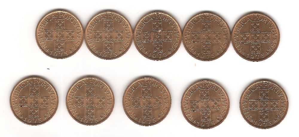 $50 centavos moedas 1975