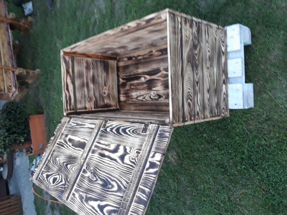 Kufer Skrzynia opalana