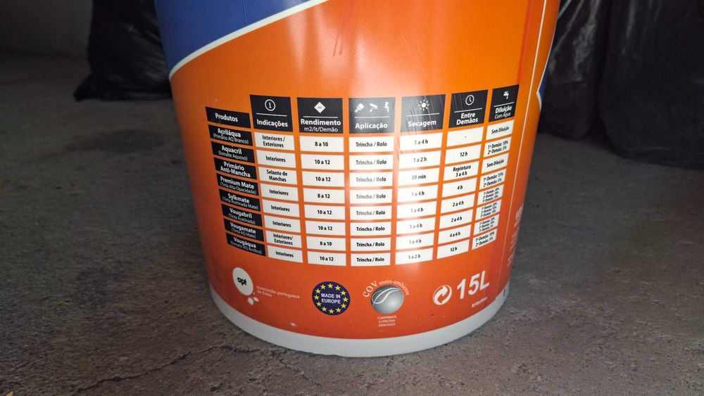 Tinta Votin Vougamate – Cor 540 Trigo - Usada (8 Litros aprox.)