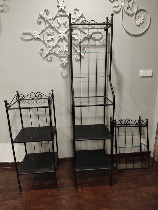 Zestaw mebli łazienkowych Ronnskar metal szkło Ikea kute