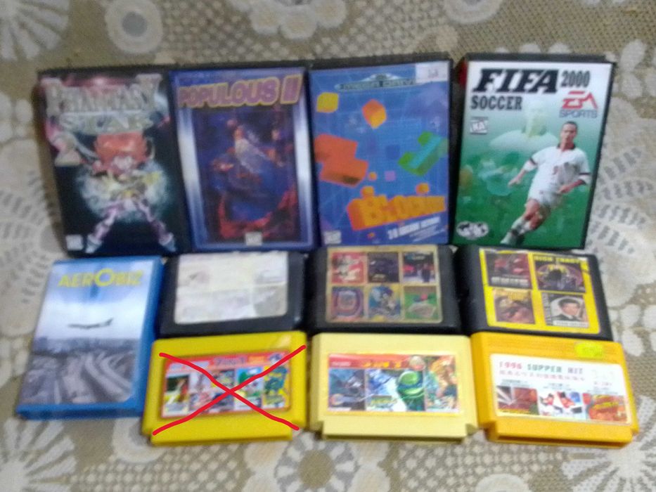 Игры, картриджи, dendy/денди, sega/сега