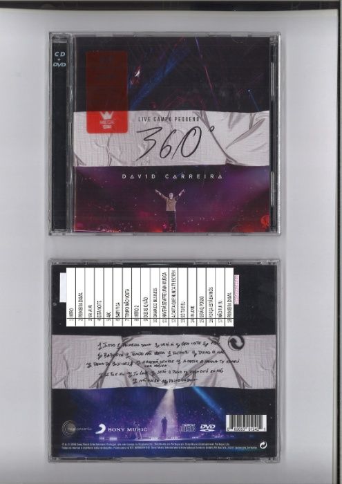 David Carreira - ao vivo no campo pequeno - 360º :  cd+dvd