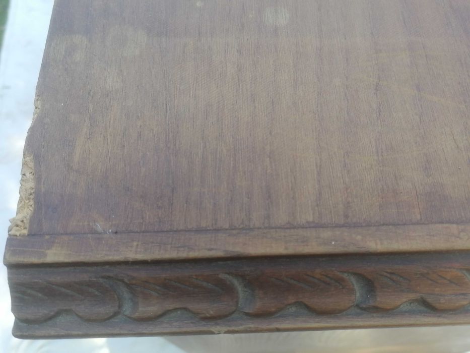 Móvel vintage castanho em madeira maciça como novo