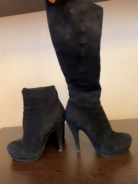 Сапожки, на высоком каблуке