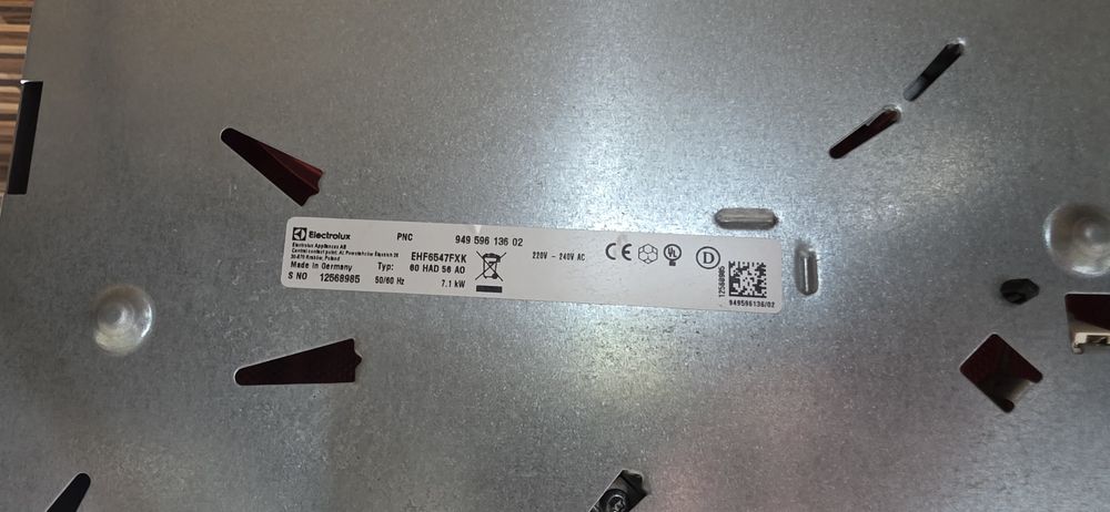 Płyta ceramiczna Electrolux EHF6547FXK