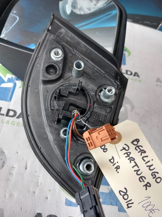 Espelho retrovisor lado direito Peugeot Partner Citroën Berlingo 2014