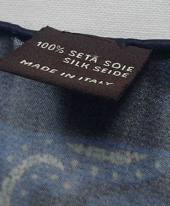 Canali, jedwabna poszetka męska (100% jedwab, wzór Paisley)