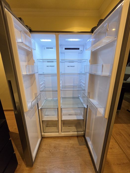 Frigorífico Americano Haier Inox 514L, como novo, impecável. RECOLHA HOJE