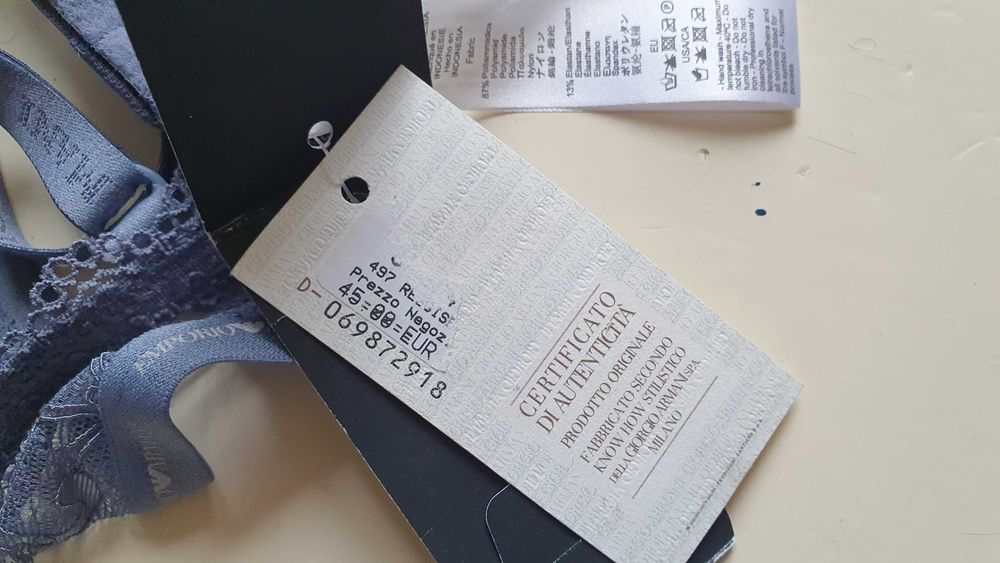 ARMANI мереживний бюстгальтер, Італія