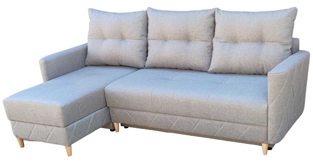 Narożnik Sofa USZAK +, AUTOMAT, 2 Pojemniki, Pikowany, Transport