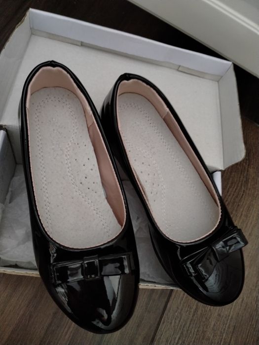 Lakierki czarne 17,5cm baleriny nie hm next zara