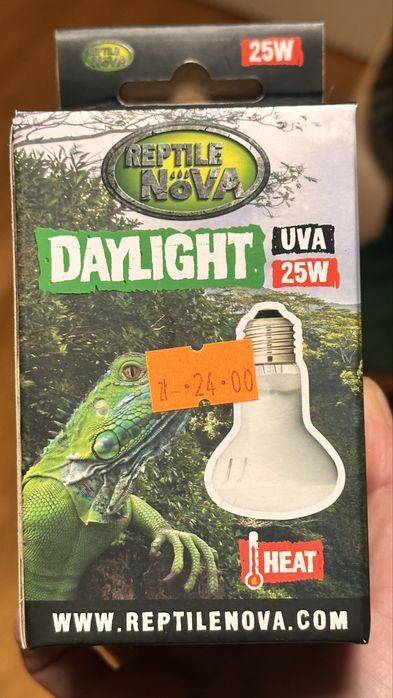 Żarówka grzewcza do terrarium uva 25w daylight e27