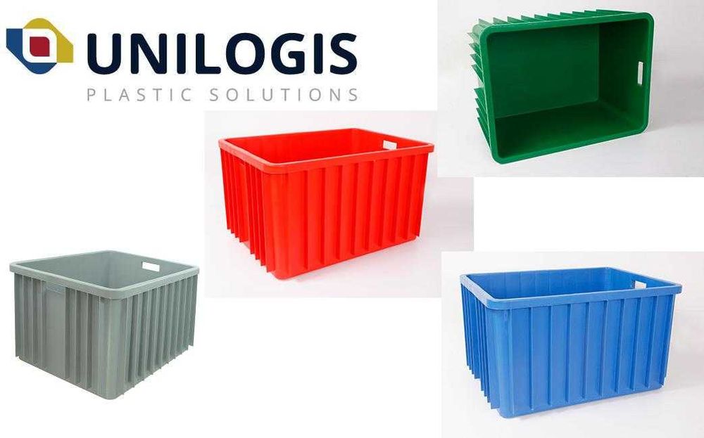 Skrzynie skrzynki pojemniki plastikowe 800x600x450