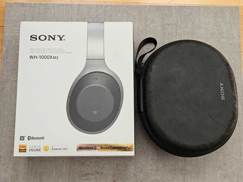 Sony WH-1000XM2 – słuchawki bezprzewodowe z ANC, komplet