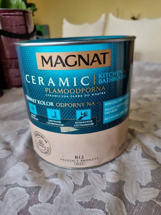 Farba Magnat Ceramic Kuchnia Łazienka 2,5L Falujący Bronzyt B12