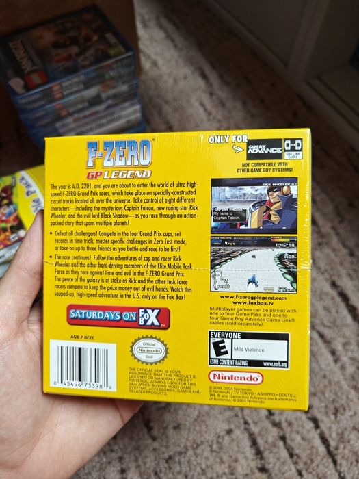 GBA Game Boy Advance F-Zero GP Legend Nowa w Folii