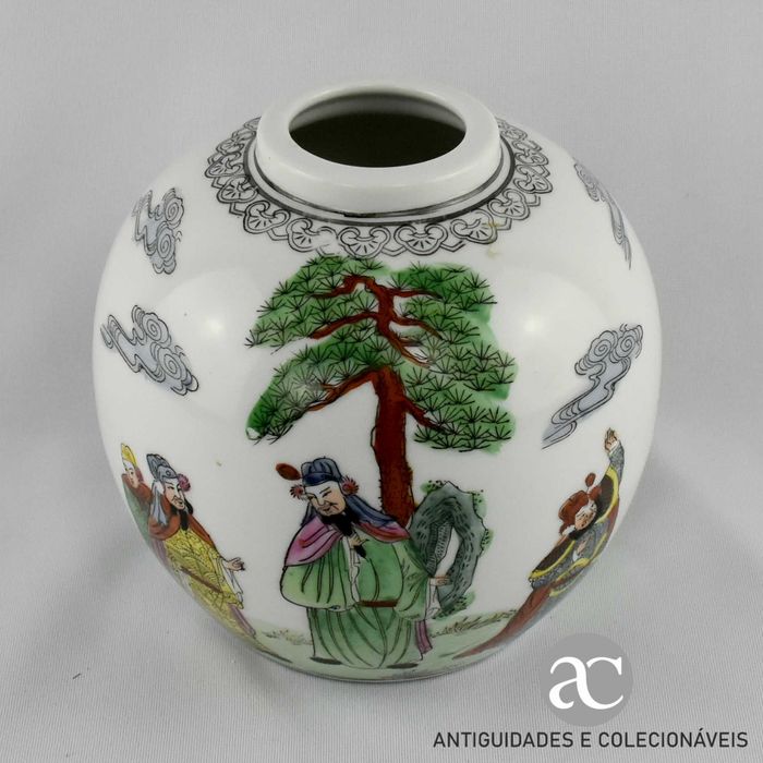 Pote de Ginjas / Gengibre Porcelana da China, Circa 1960