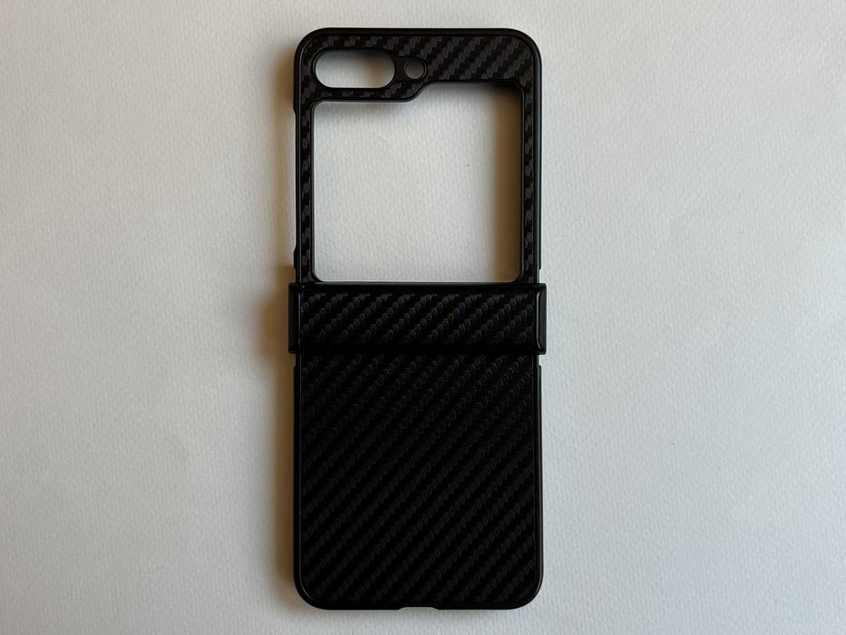 Samsung Galaxy Flip 5 чохол чорний Carbon розкладний матовий пластик