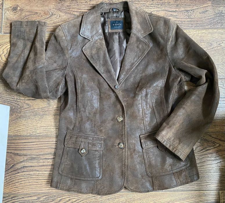 Натуральная кожа замша женский пиджак жакет 42-46 М піджак жіночий