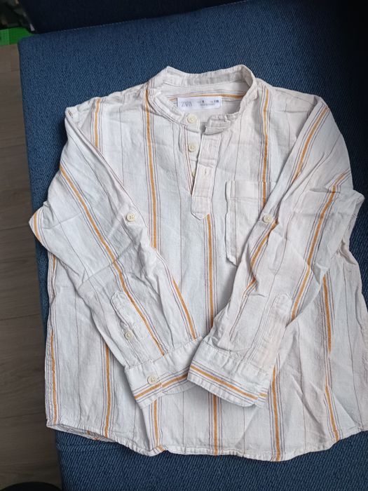 Koszula dziecięca lniana Zara 116