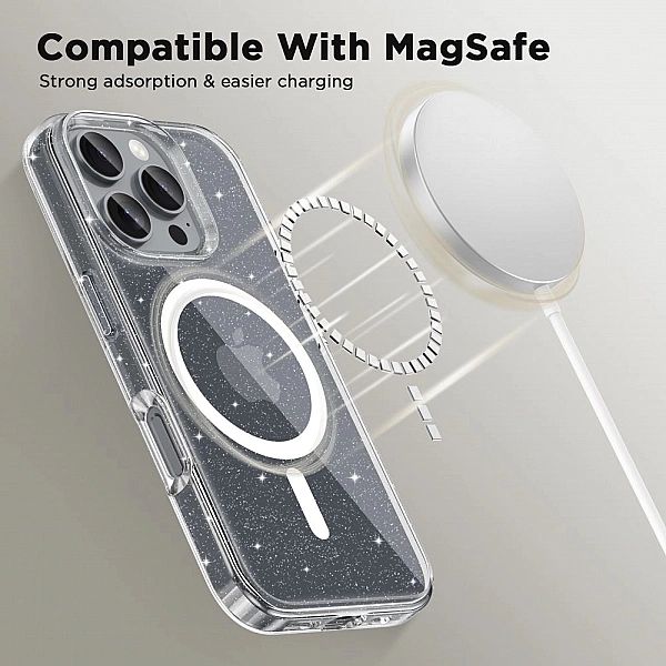 Tech-Protect Flexair Hybrid Magsafe Iphone 16 Pro Max Glitter
