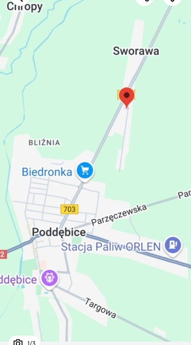 Działka budowlana blisko Poddębic z warunkami zabudowy - Widok 3