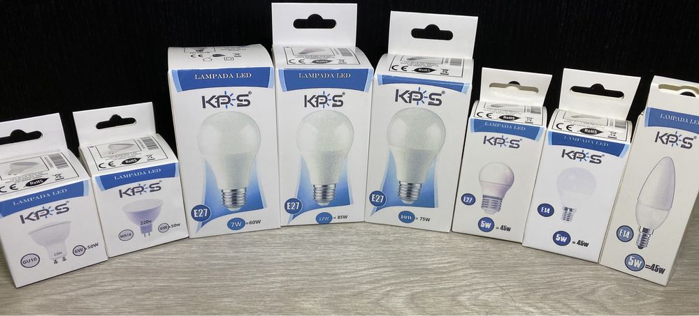 Lampadas Led E14, E27. GU10, MR16- 12v-24v-220v