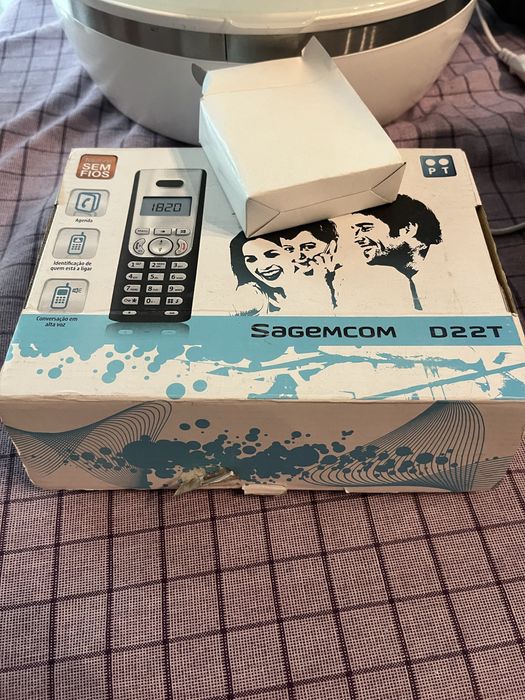 Telefone Fixo Sem Fios com Base e Carregador – Funciona Perfeitamente