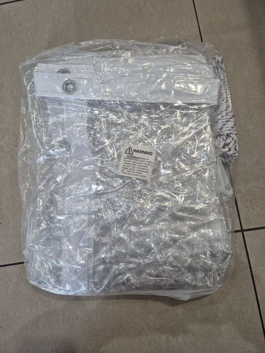 Okna foliowe PCV folia do altany taras ściana 2 m x 2 m