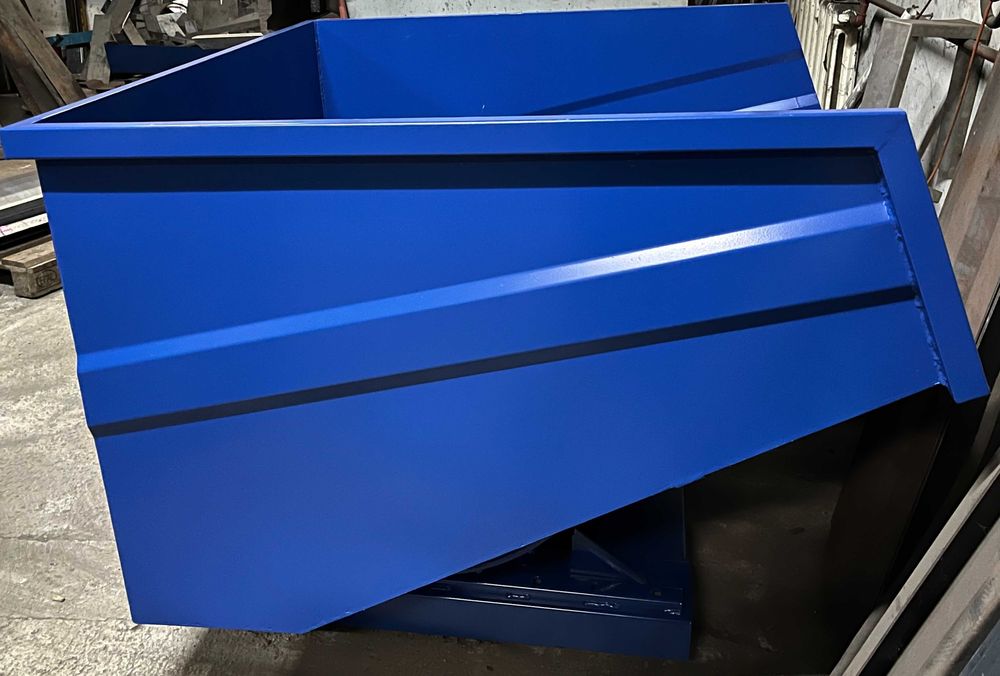 koleba pojemnik metalowy samowyładowczy do wózka