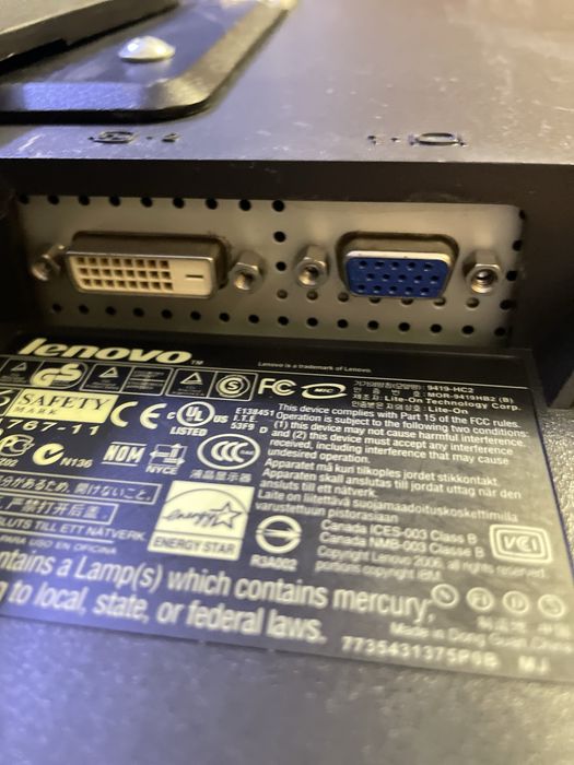 Монітор Lenovo 19"