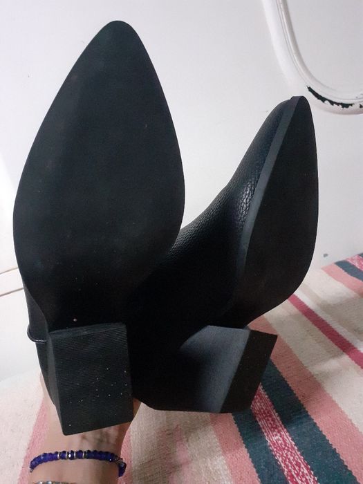 Botas pretas Cowgirl