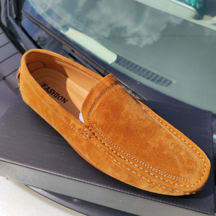 Мокасины замшевые, туфли мужские натуральная кожа Днепр.