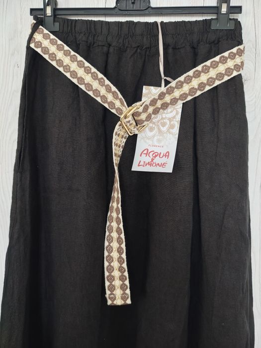Spódnica Aqua Limone 100% len 44/46/48