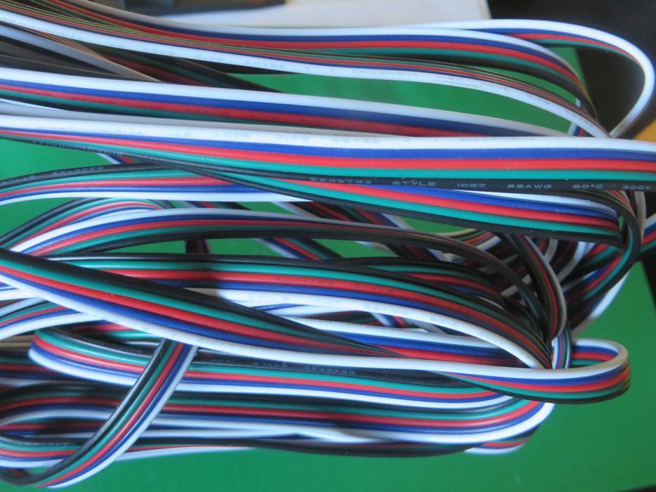 Cabo / extensão 5 fios para fitas LED WS2811 / WS2812B e outras