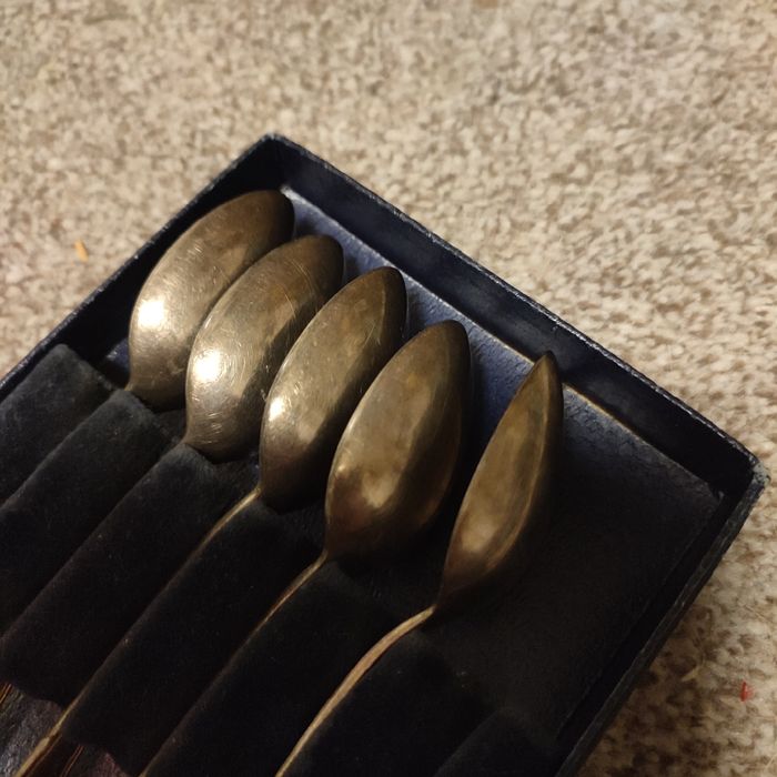 Posrebrzane łyżeczki 6 sztuk