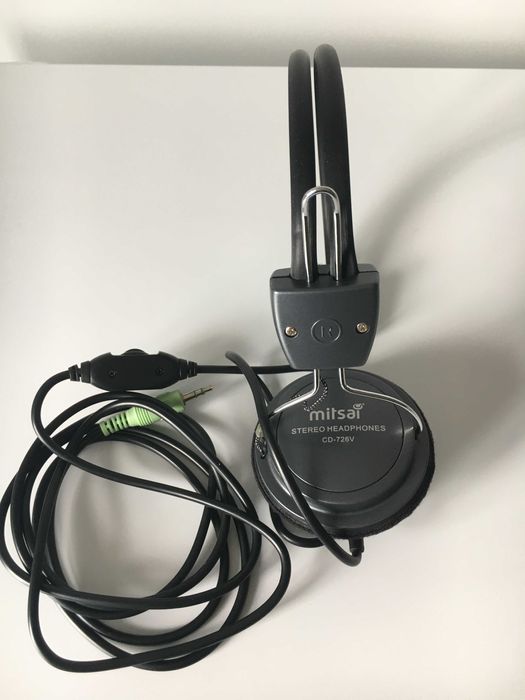 Headphones Mitsai CD-726V aucultadores com fios