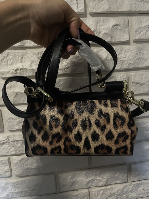 Тренд року! сумка леопардова, чорна , біла, бежева