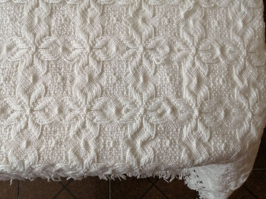 colcha de lã branca, 210x200