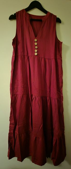 Vestido Comprido Vermelho Novo  – Tam L