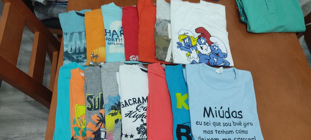 Lote de 28 peças menino de 10/12 anos