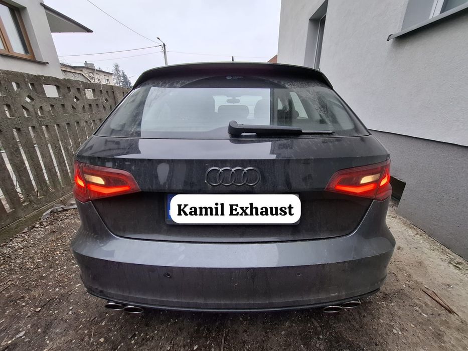 tłumik końcowy wydech przelot AUDI A3 S3 8V SEDAN HATCHBACK SPORTBACK